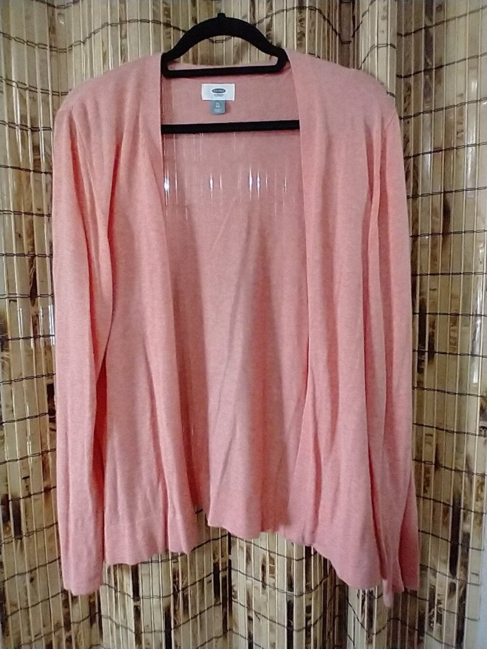 Old Navy Lightweight Open-Front Knit Cardigan in Blush / Coral Pink